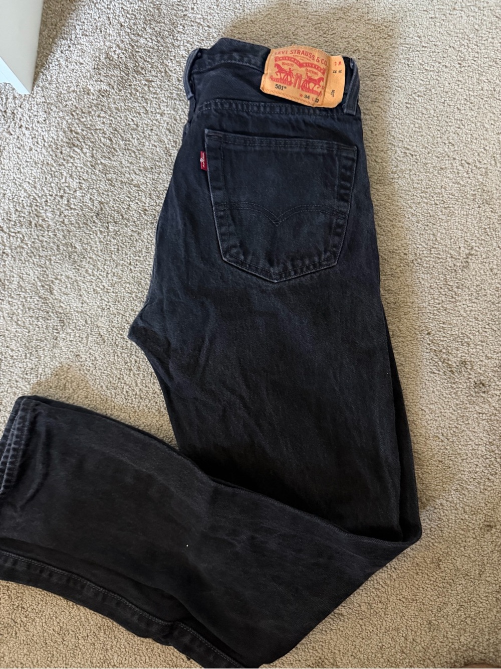Levi's Men's Black Straight-Leg Jeans